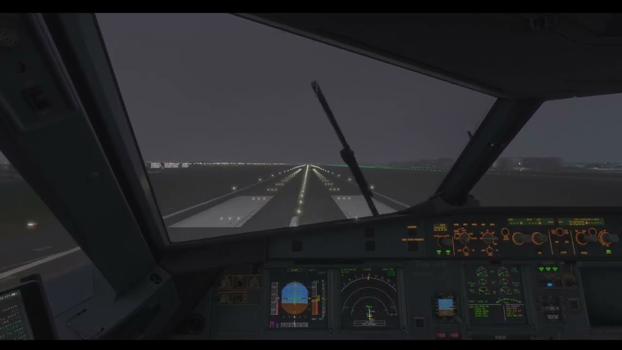 Heathrow Smooth Tocuhdown A319 with VATSIM ATC