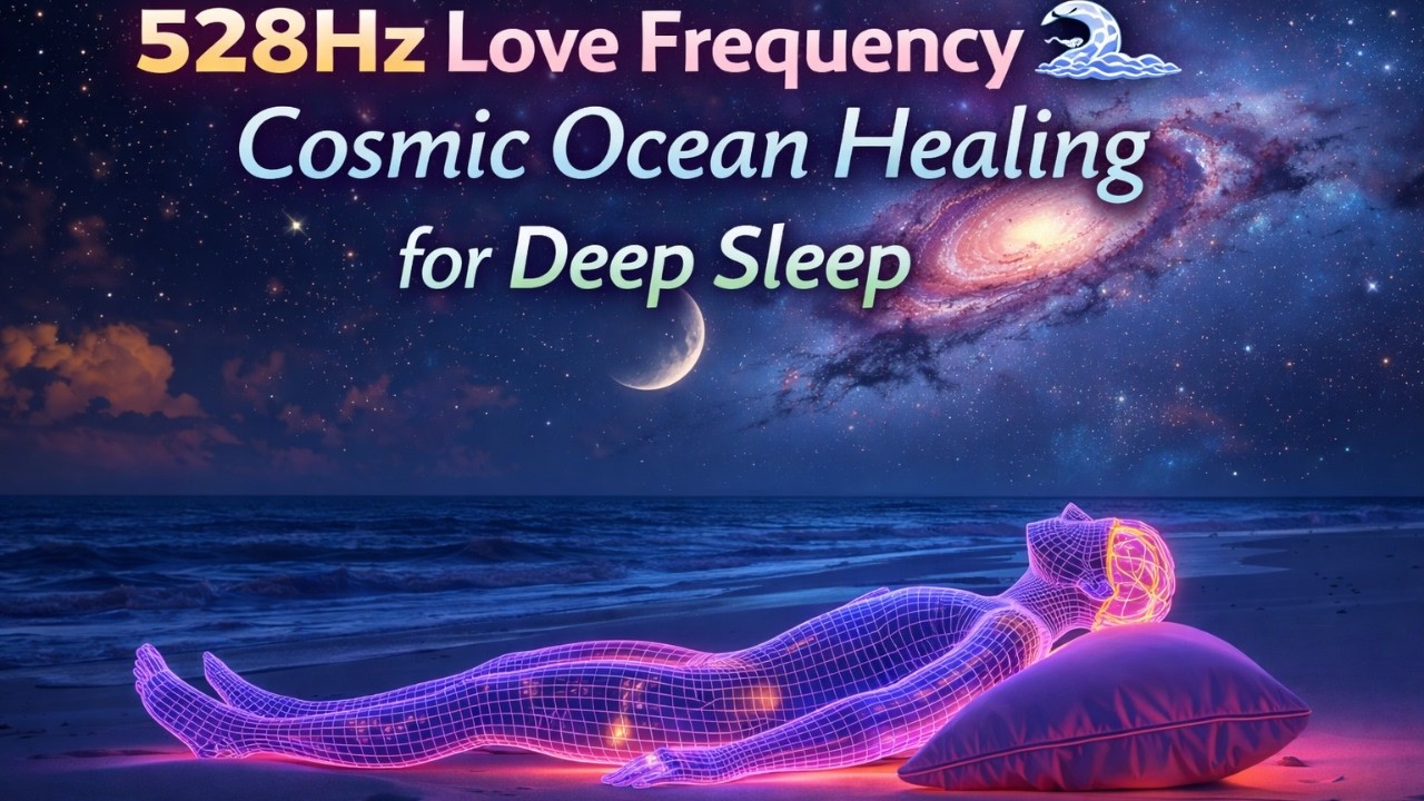 528Hz Love Frequency 🌊 Cosmic Ocean Healing for Deep Sleep #528hz