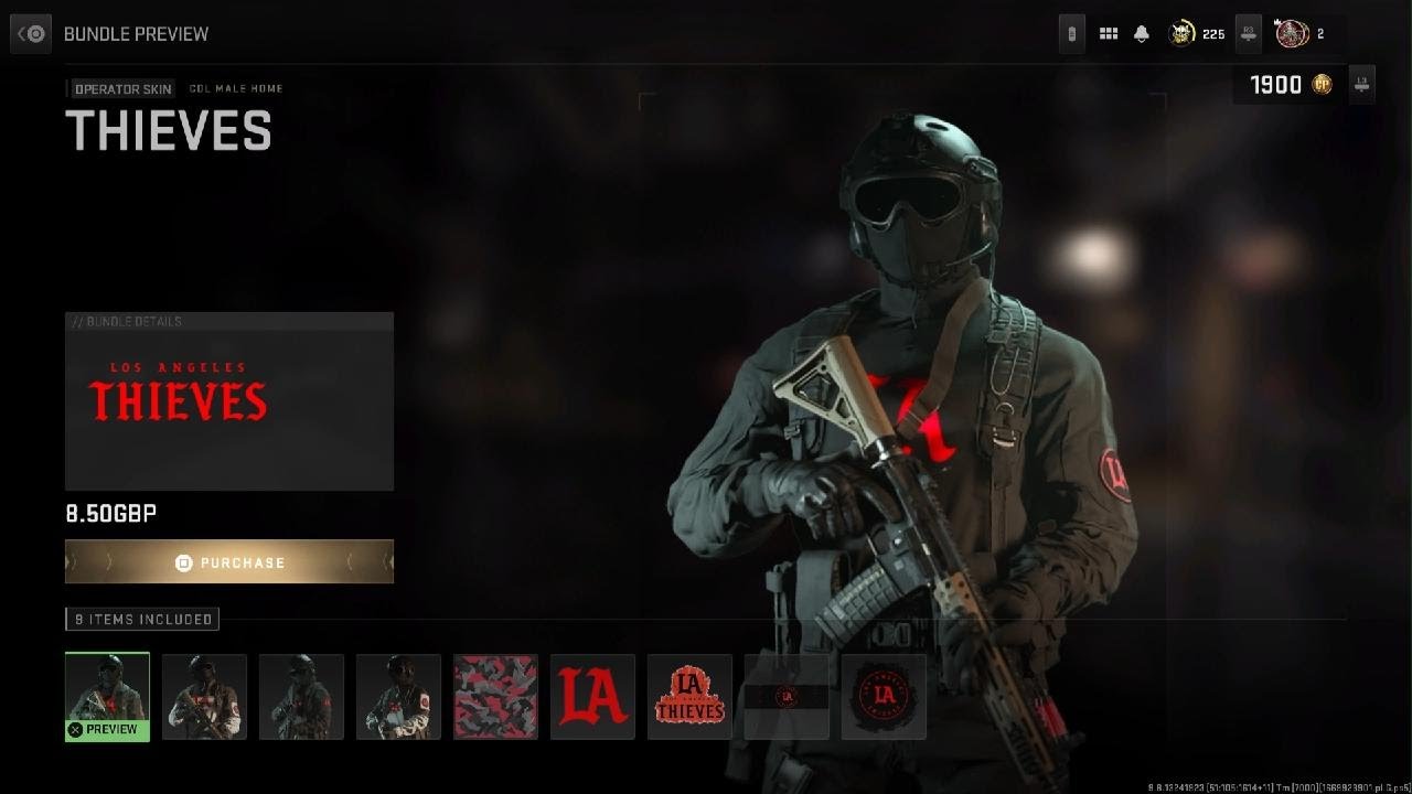 The NEW STEALTH SKIN | L.A THIEVES CDL BUNDLE SHOWCASE | WARZONE 2.0 | MW2