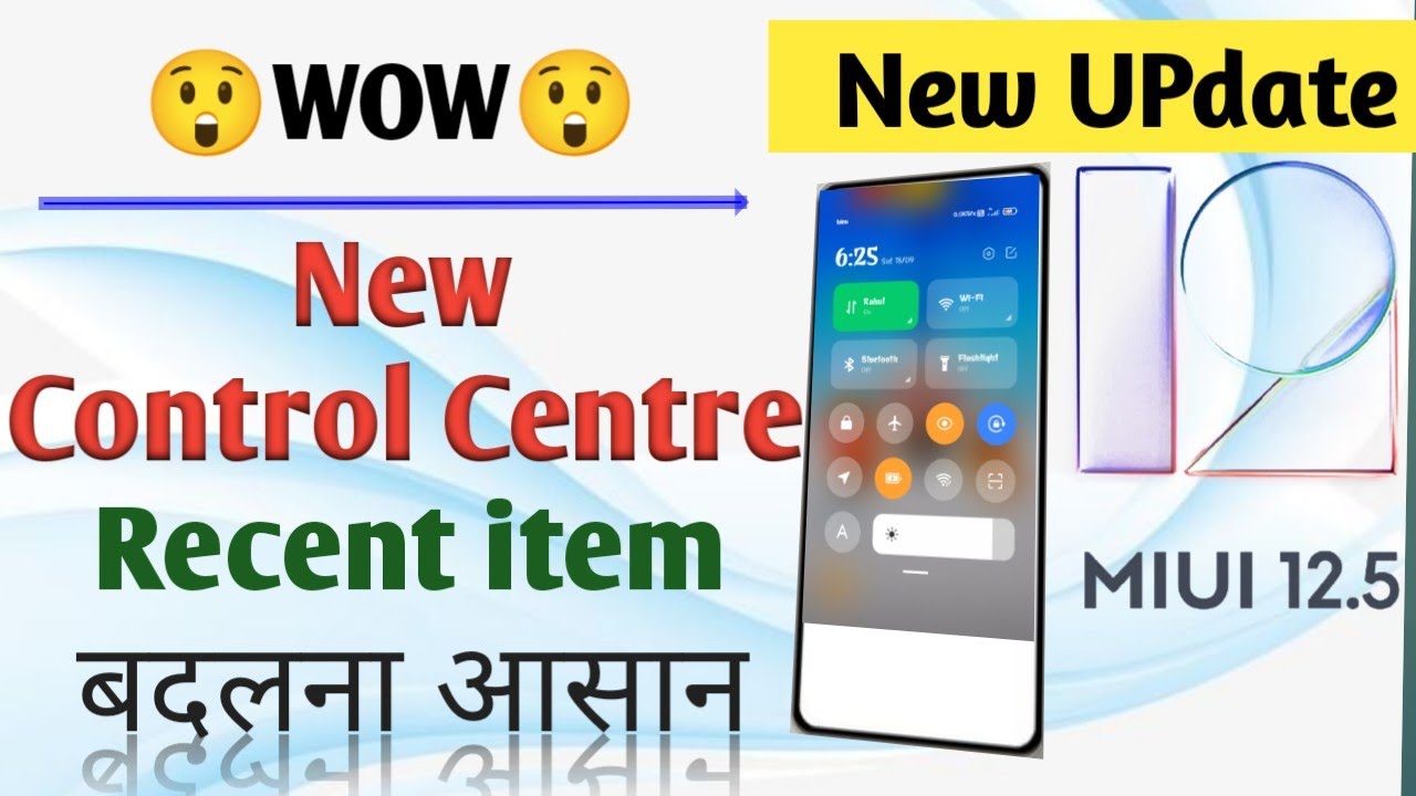 Miui12 update. New control center. MIUI12.0.8.0 Update feature. New recent apps design -xiaomi phone
