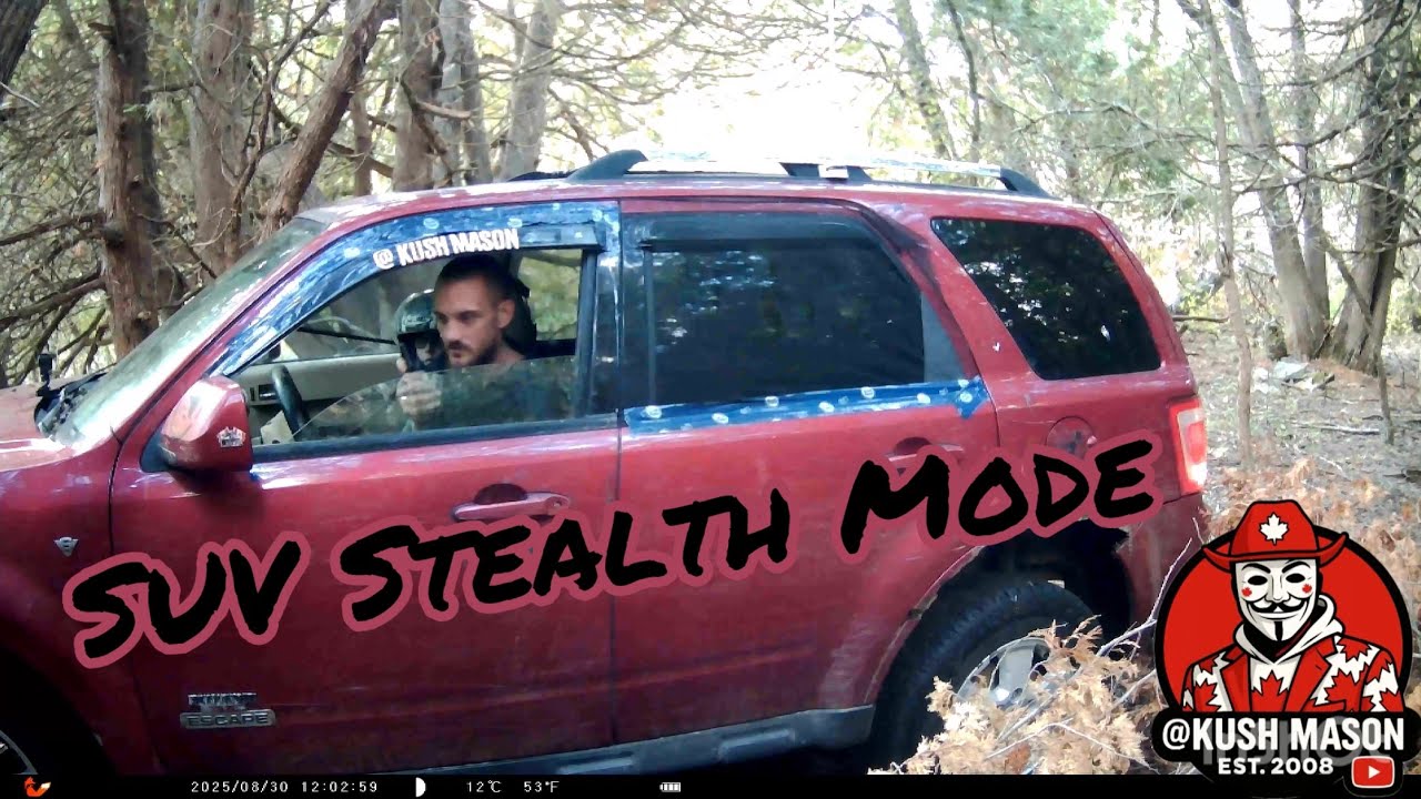 SUV Stealth Camping Setup Overnight in a Ford Escape