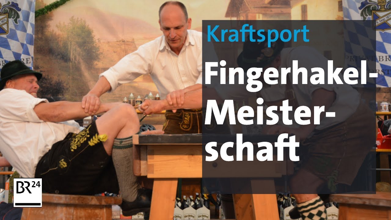 Bayerische Meisterschaft im Fingerhakeln: Über den Tisch gezogen | BR24