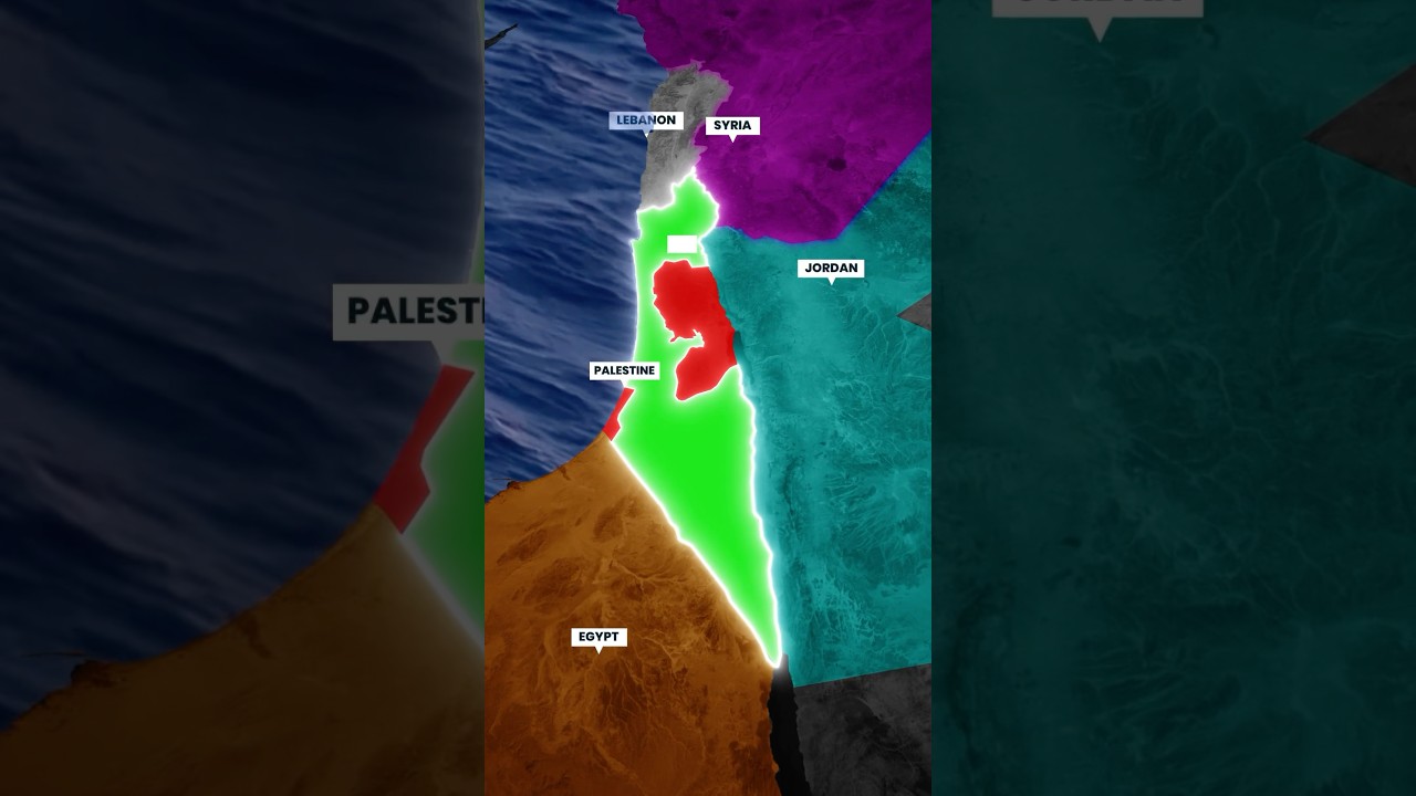 Israel's Bordering Countries #shorts #israel #israeliranwar #israelborder
