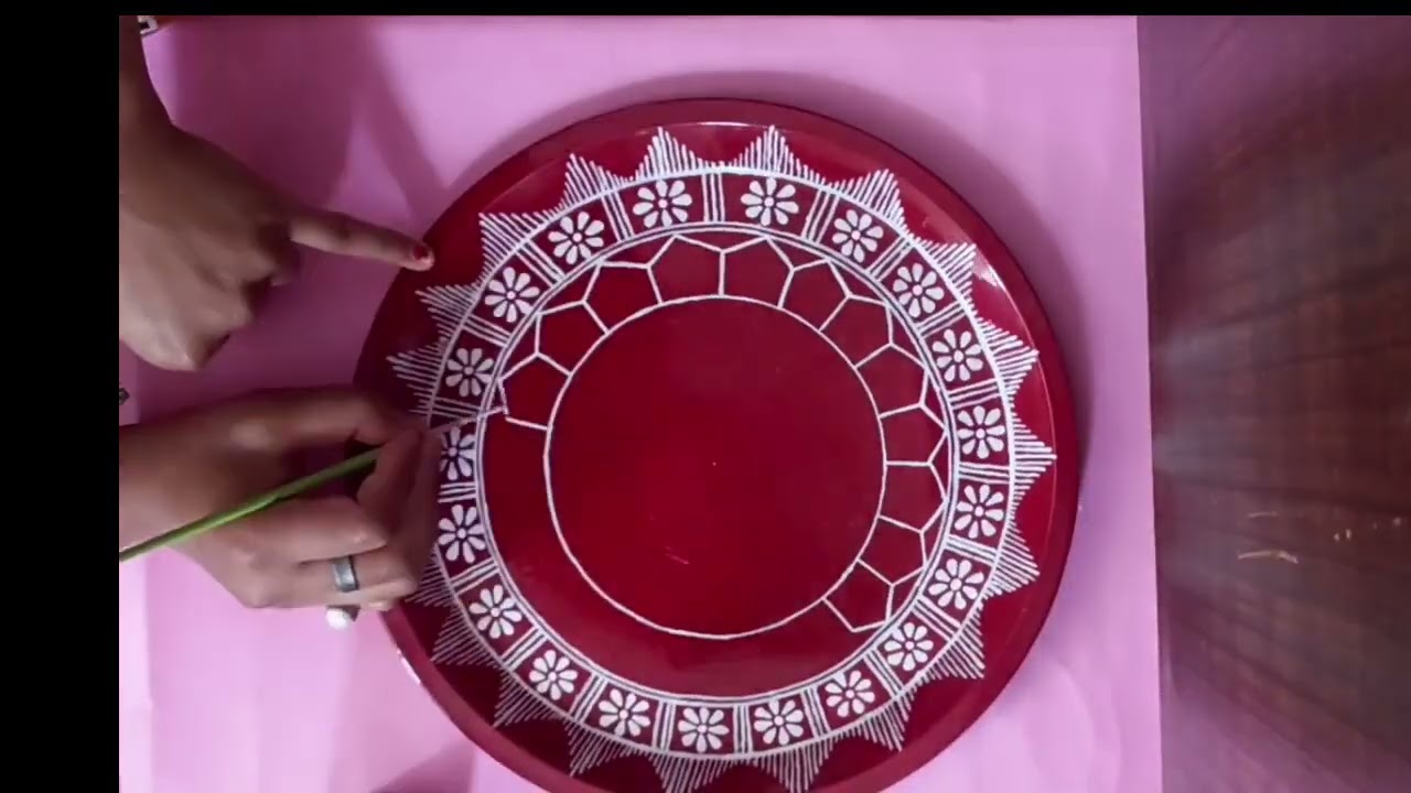 Aipan 🍁 art on plate 🍁