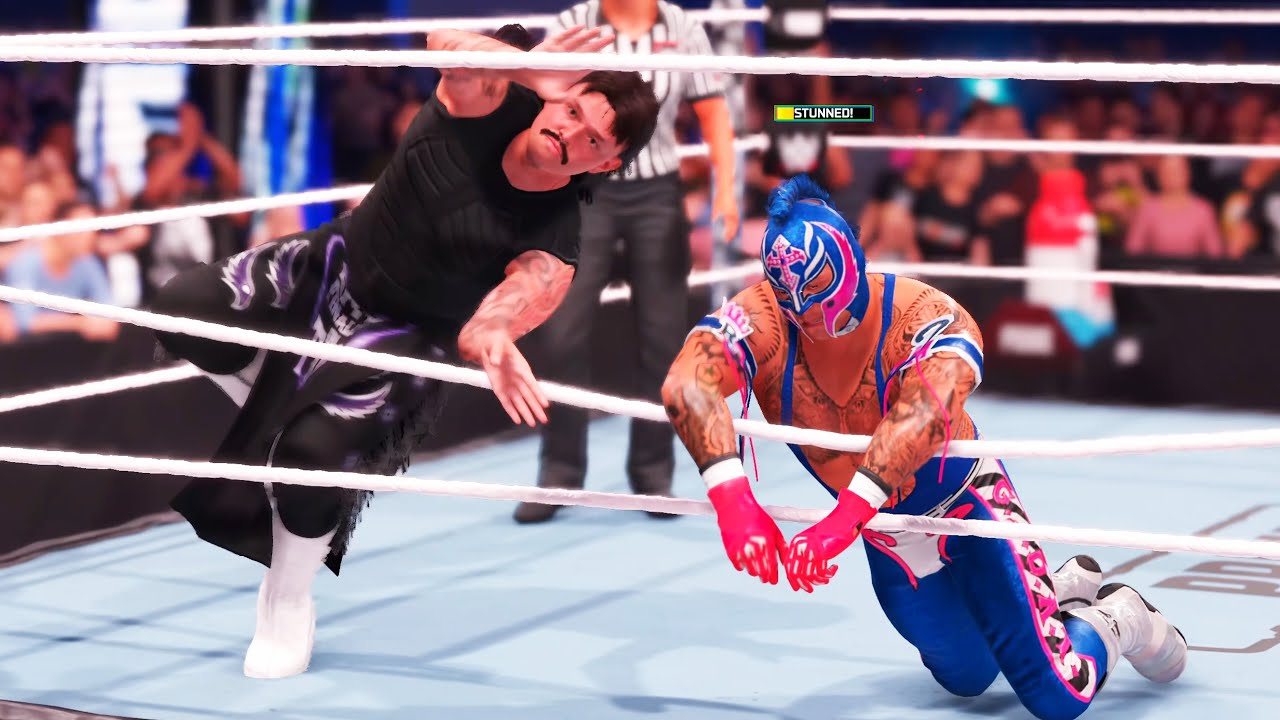 WWE 2K25 - "Dirty" Dominik Mysterio vs Rey Mysterio - Gameplay (PS5 UHD) [4K60FPS]
