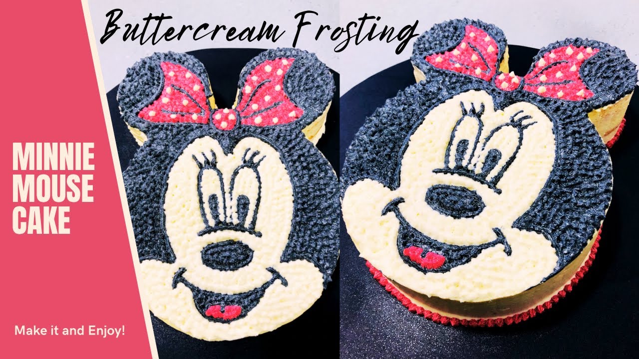 How to Make Minnie Mouse Cake| Mickey Mouse Birthday Cake| Buttercream Frosting |Sweet Bite & Craft