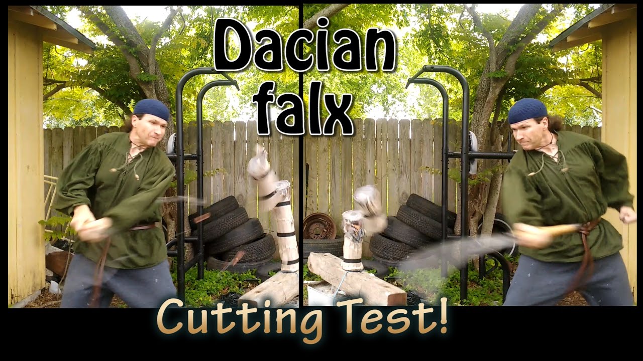 Romanian Dacian Falx Experimental Test cutting! (Tameshigiri)