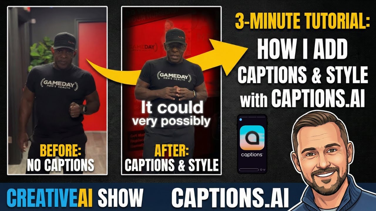 3-минутный урок: Как использовать Captions.AI на мобильных устройствах | Редактирование видео для...