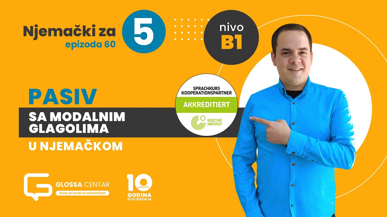 Njemački za 5 | Pasiv sa modalnim glagolima | njemački B1 (sezona 4, epizoda 60)