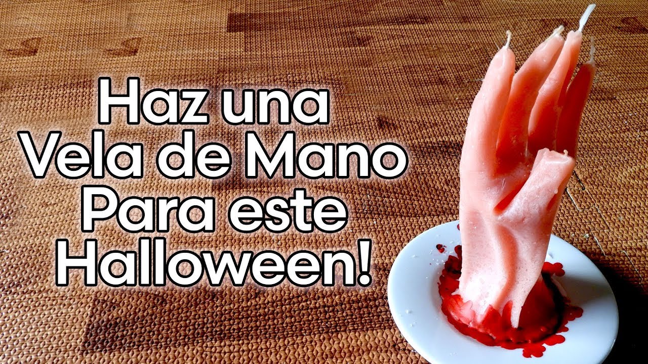 Como Hacer una Vela de Mano para Halloween!