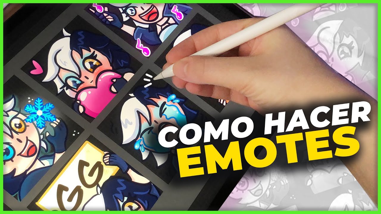 🔴 Cómo hacer EMOTES para TWITCH | Procreate ✨