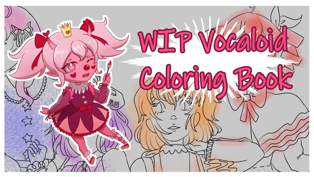 【Art Stream】 Working on My VOCALOID Coloring Book! 【Holli Heartlight】#envtuber