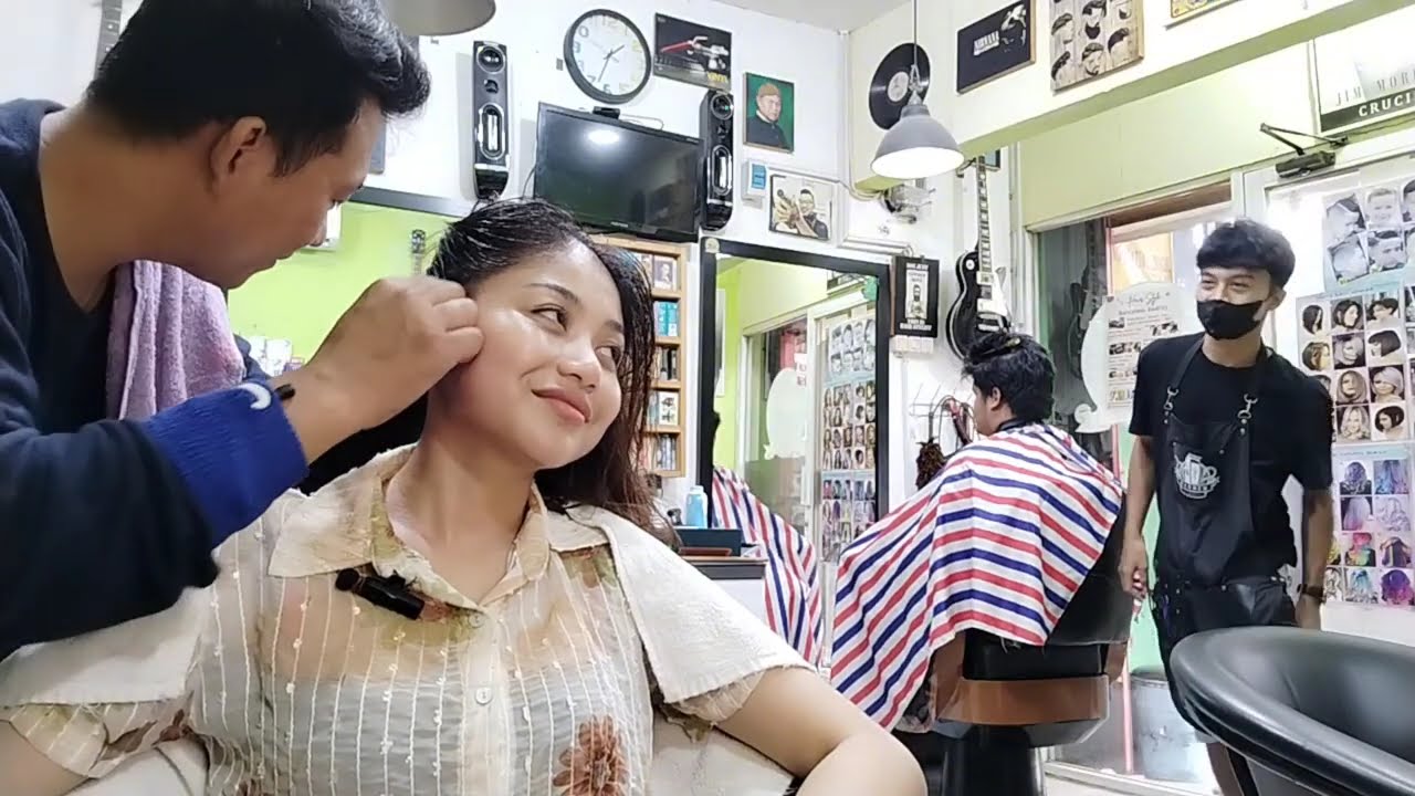 Part1_Mareta oktavia ,Mampir juga ,ceritanya kangen pengen di manjain guys Head massage full