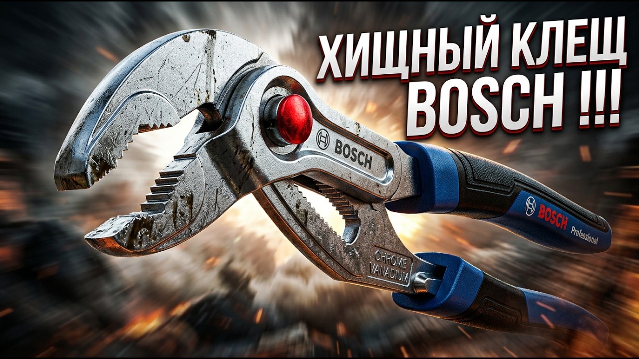 Гаечный ключ клещь - Bosch Professional тот самый синий БОШ!