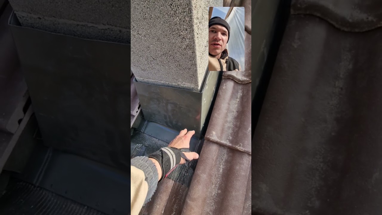 Рабочий способ прохода кровли! #Дымоход #усадка #кровля