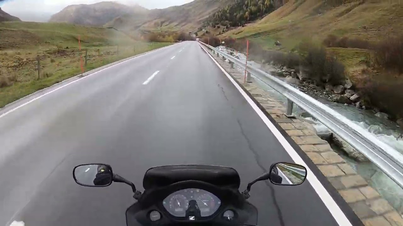 Furkapass & Grimselpass during Fall Season   Motorride   Honda CBF 600   GoPro