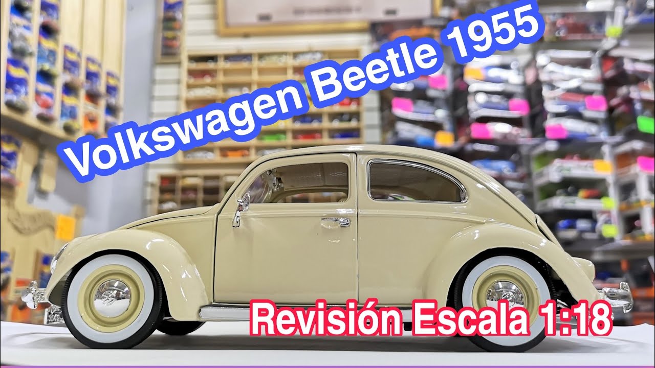 Revisión ¡En vivo! Volkswagen Kafër Beetle 1955 de Bburago en Escala 1:18.