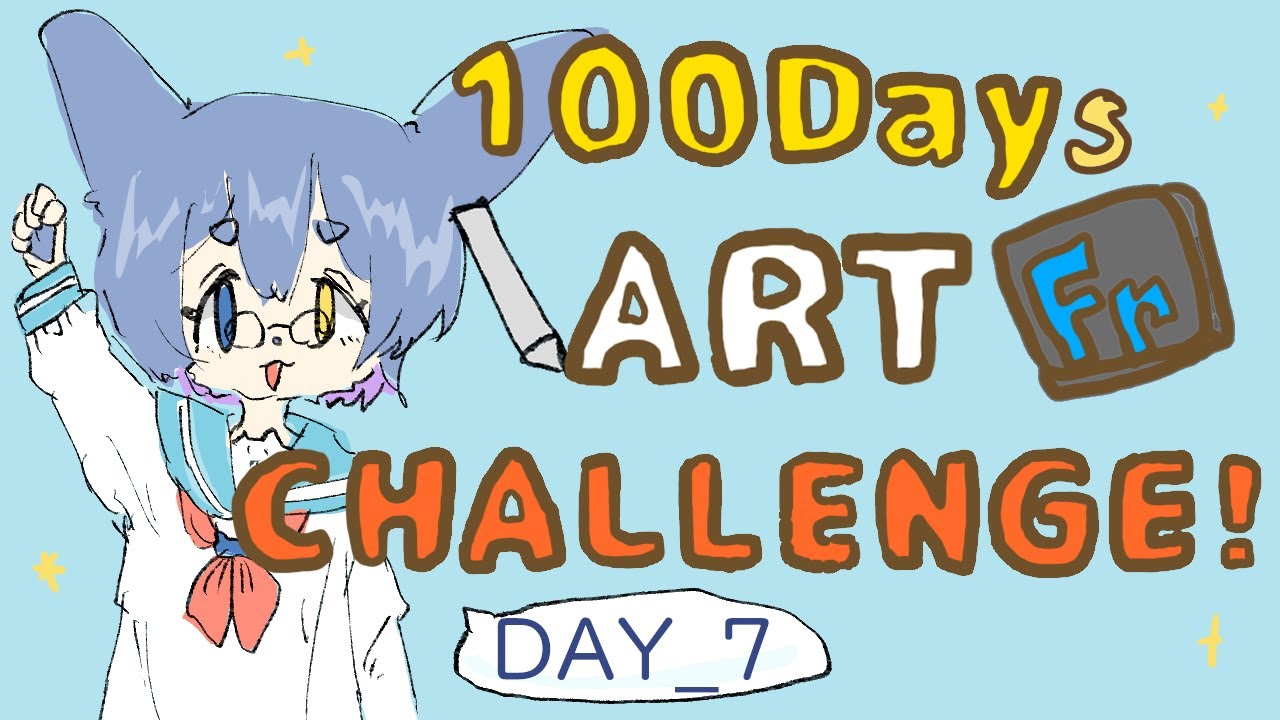 Can I improve My degiital Art in 100days?_day7｜絵描き雑談｜Japanese Vtuber 【ねこにょ】