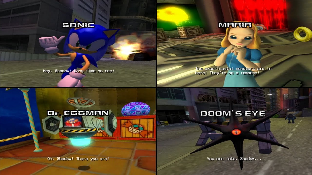 Shadow The Hedgehog - All character's greetings