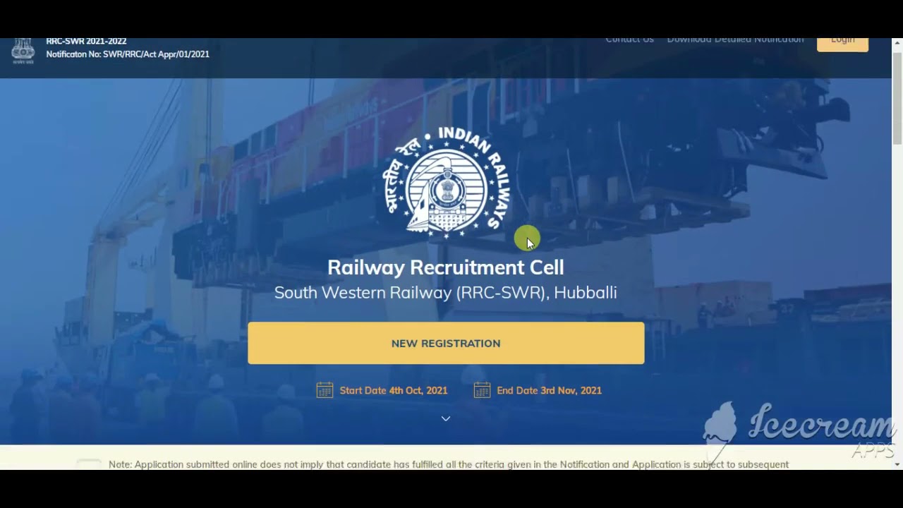 SWR RRC Hubli Apprentice Recruitment 2021 | RRC Hubli Online Form 2021, SWR Apprentice 2021