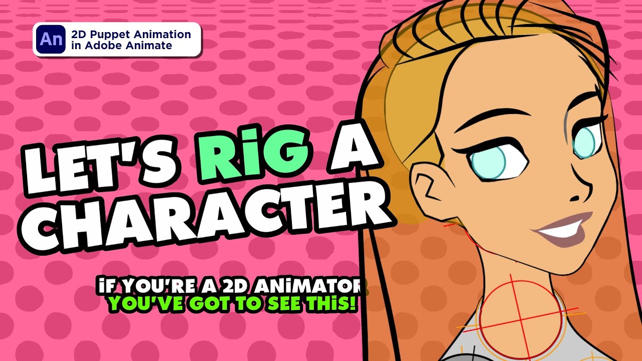 Let's Rig a Character Together in Adobe AnimateCC #2drigging #flashpowertools #puppetanimation
