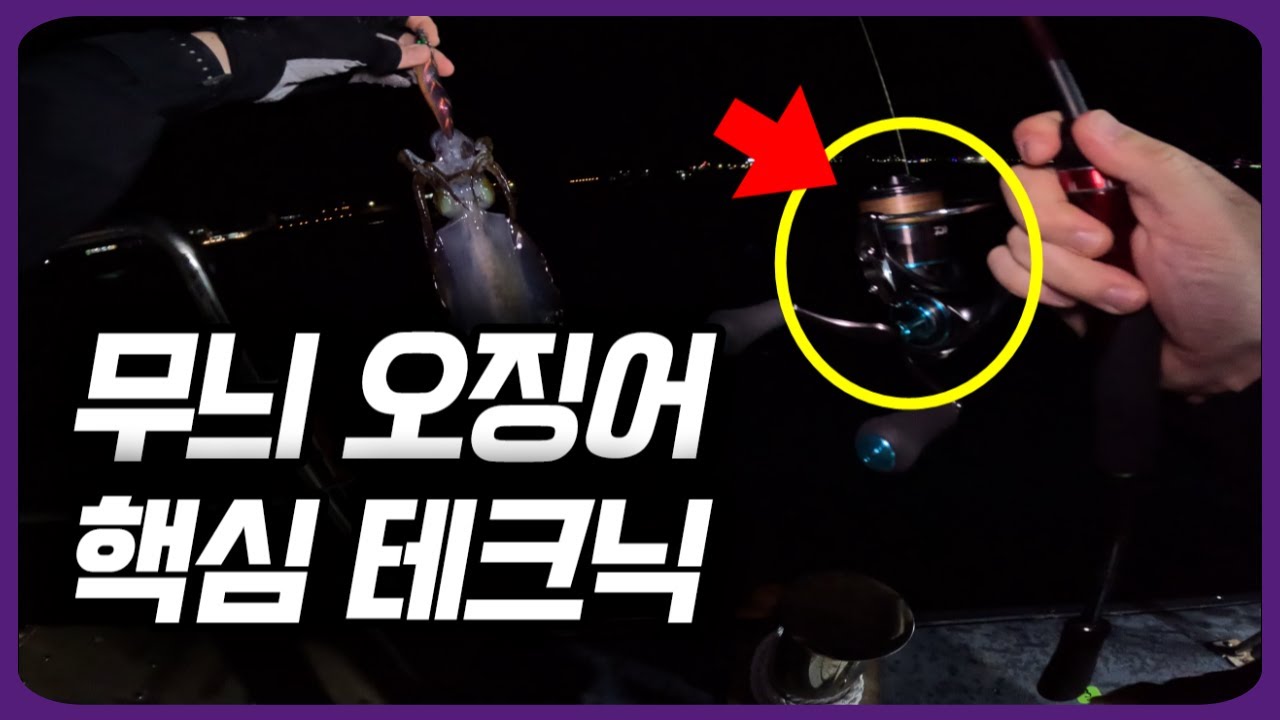 꼭 알아야 할 무늬오징어 팁런 낚시 스킬
