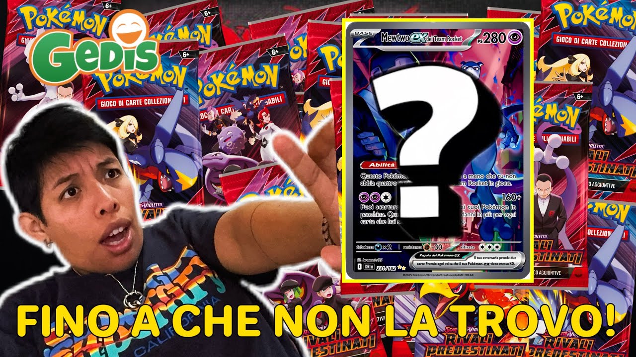 Ho comprato 1 bustina al giorno di Gedis... Sperando di trovare la SAR di MEWTWO - Ce l'avrò fatta?!