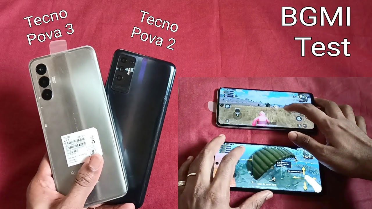 Tecno Pova 3 Vs Tecno Pova 2 BGMI Battery Drain Test ( 100 To 0% )