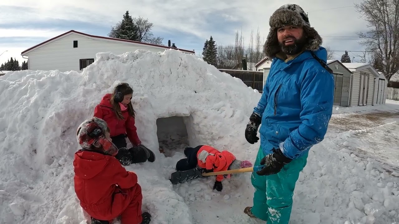 Am facut IGLU cu copii !!!