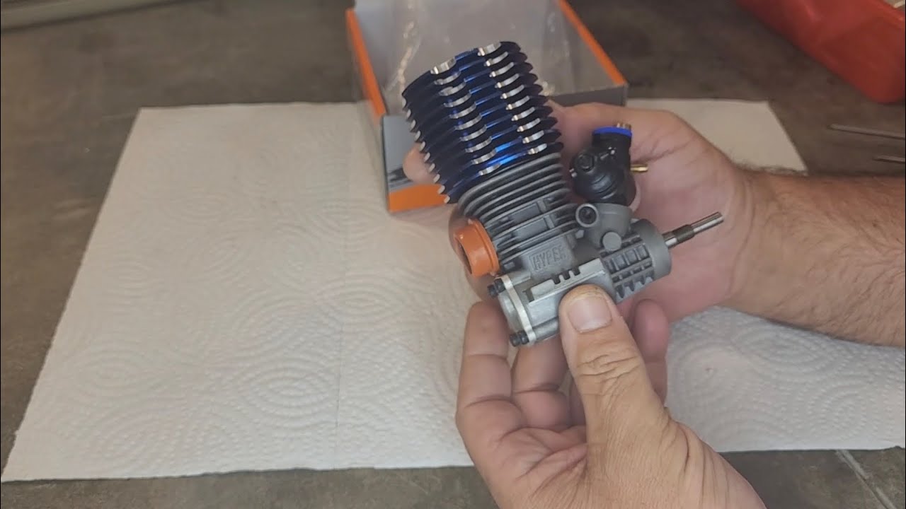 Let's take a look at a Hobao Hyper 21 3 port bump start turbo plug .21 nitro engine