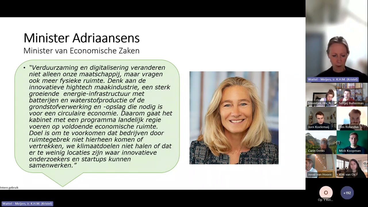 Webinar: Ruimte voor Economie