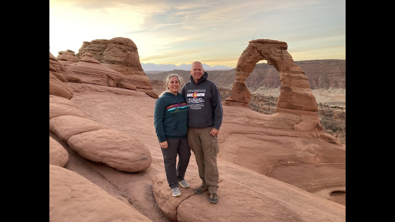 Sunrise hike to Delicate Arch - Arches National Park - Moab, Utah