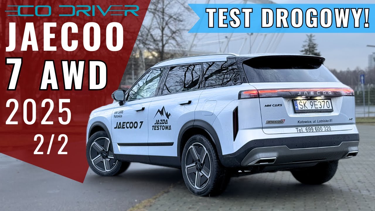 Jaecoo 7 - TEST PL [2/2 - Jazda, spalanie, reflektory, cennik] 1.6 T-GDI 147 KM | Lepszy niż MG HS?