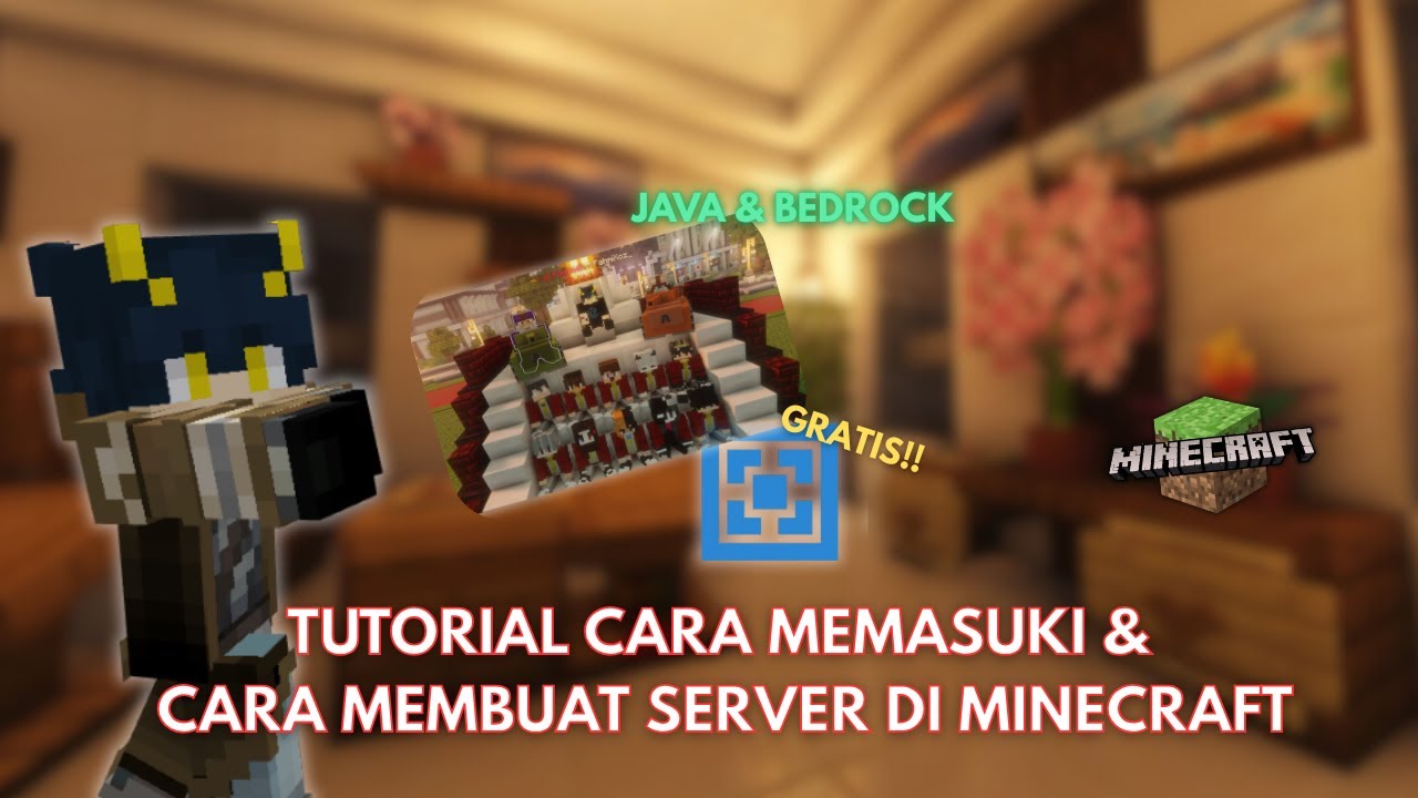 TUTORIAL CARA MEMASUKI & CARA MEMBUAT SERVER DI MINECRAFT ❗| JAVA & BEDROCK EDITION