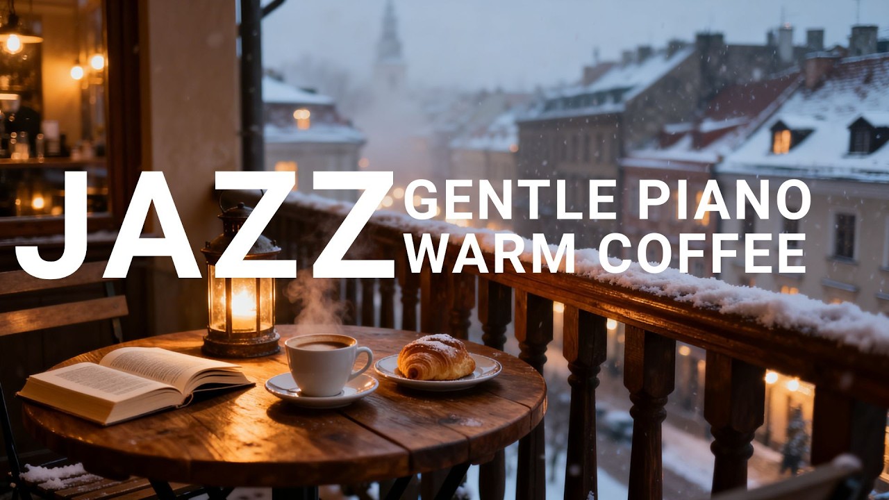 Cozy Winter Jazz ❄️ Smooth Jazz Coffee Shop Ambiance for Relaxing Evenings