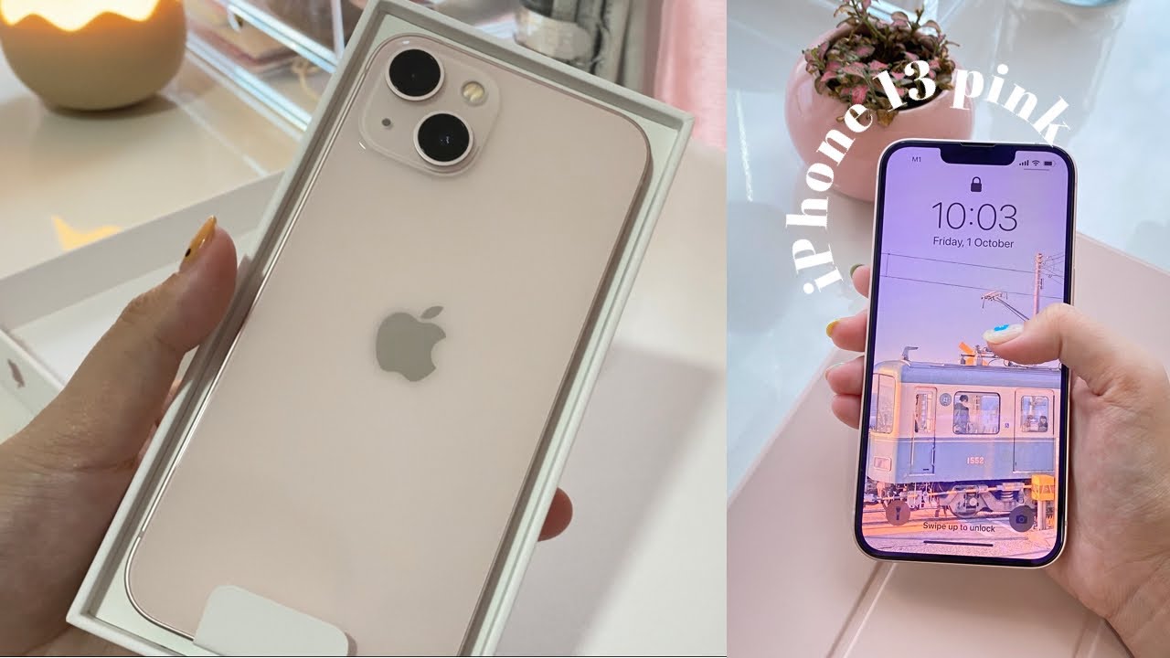 iPhone 13 pink unboxing 😩 (so sweet omg)