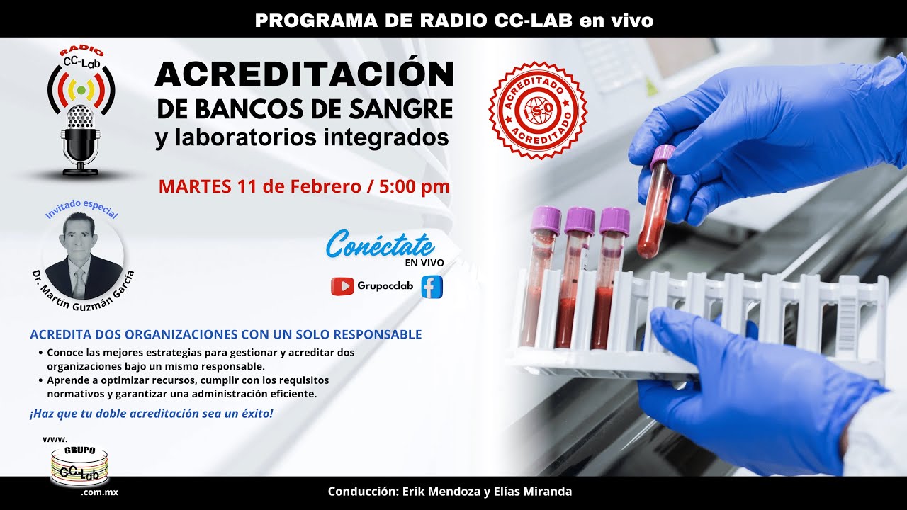 Acreditación de banco de sangre y laboratorio integrados