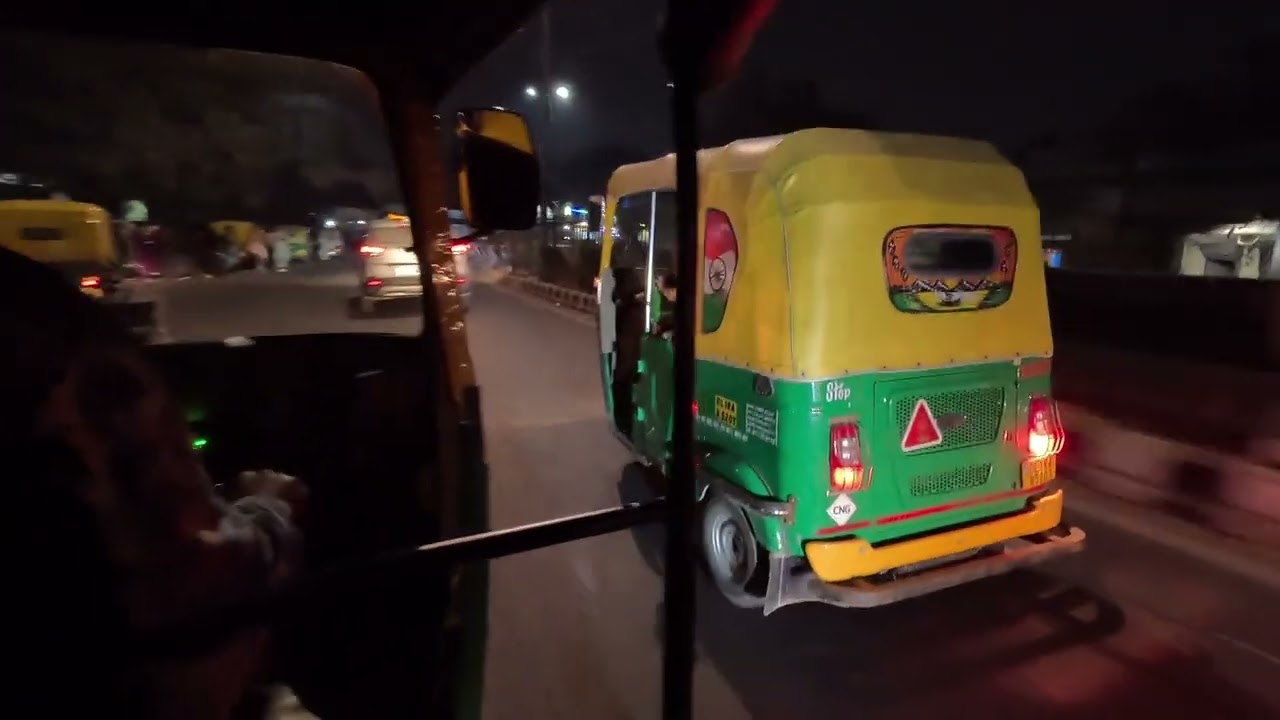 We took a ride through Delhi at night. #travel #india #delhi