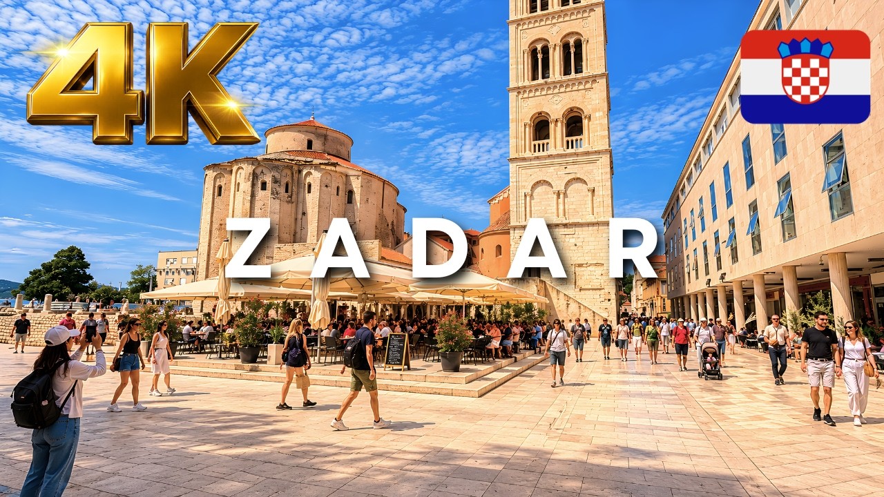 Zadar Old Town Walking Tour (4K) 🇭🇷 | Stunning Adriatic City