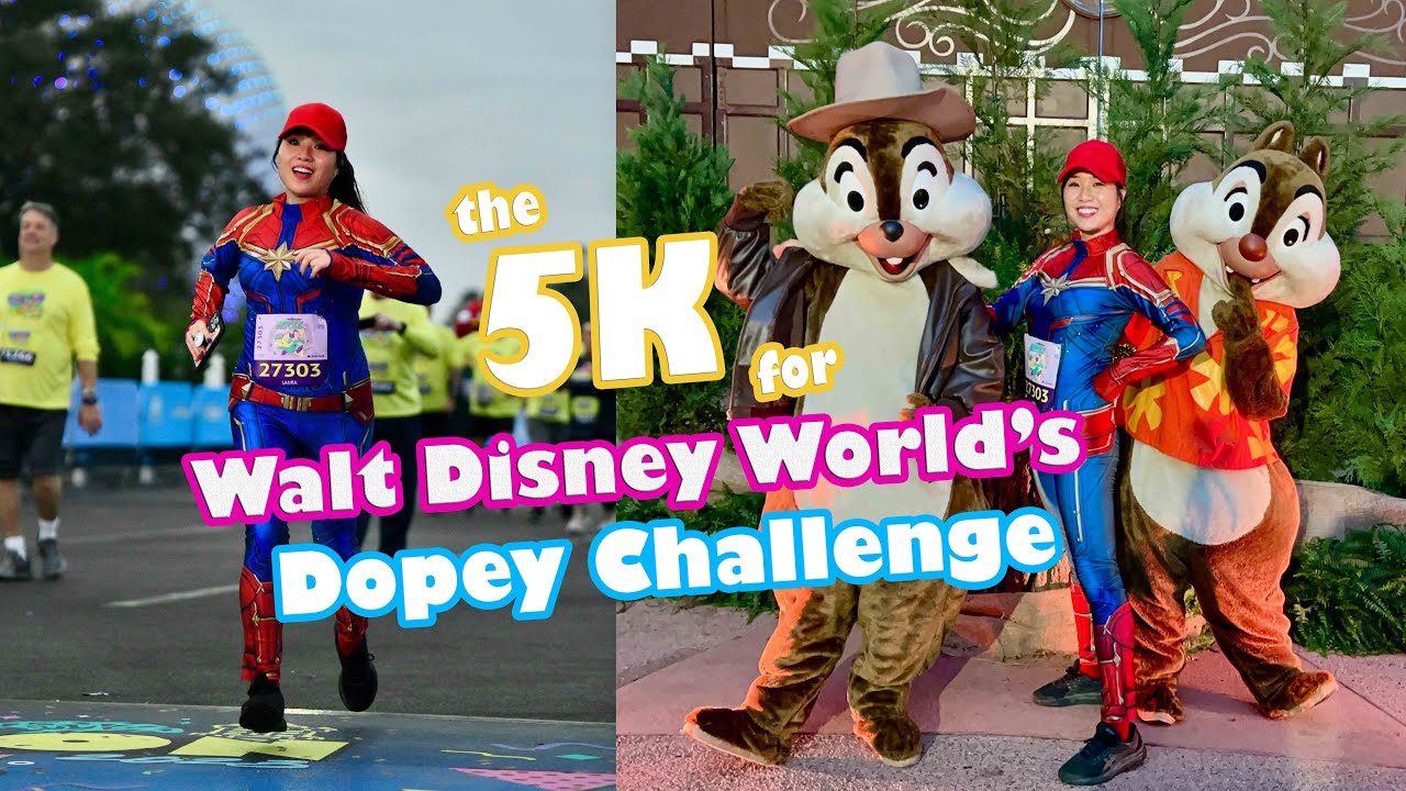 Disneyworld's 5K as CAPTAIN MARVEL! | Part 1/4 for Disney's Dopey Challenge 2023