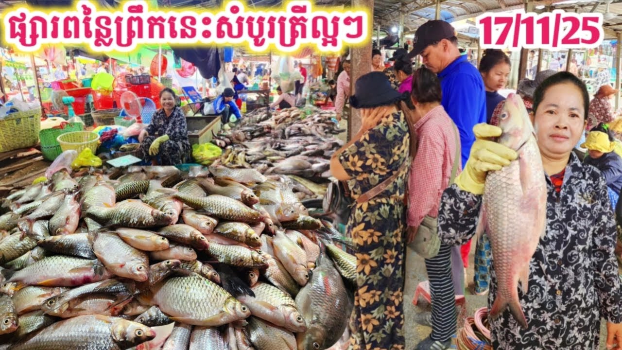 ផ្សារពន្លៃ ព្រឹកនេះរឹតតែសម្បូរត្រីល្អៗ ជាងម្សិលមិញ... || TAT SOKKΕΑ - ΚΗ [Ep. 1087]