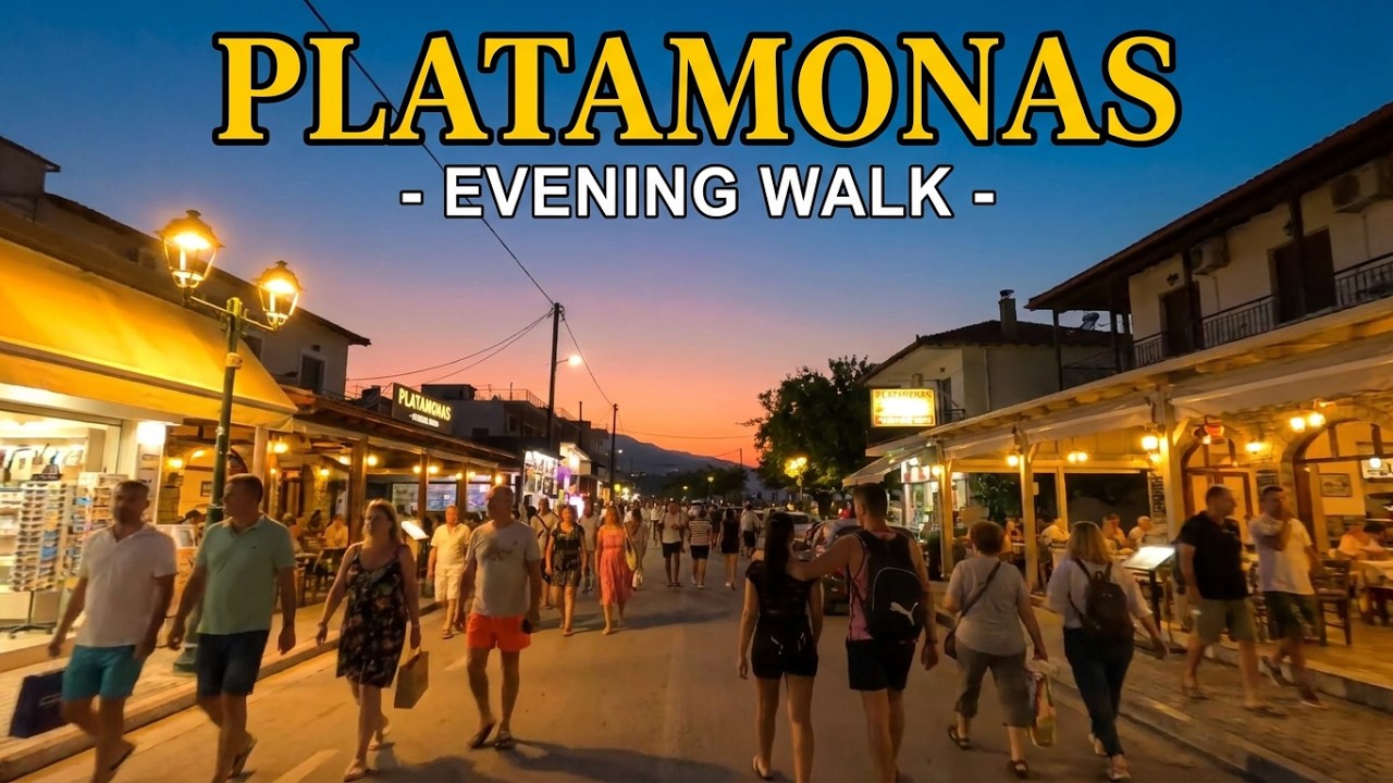Platamonas walking at evening Greece July 6 2025