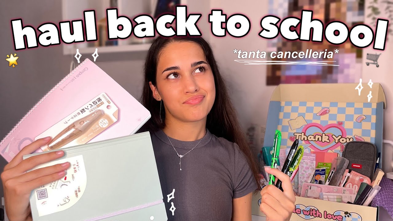 HAUL BACK TO SCHOOL 🛍️✨*tanta cancelleria* - 2024 ita
