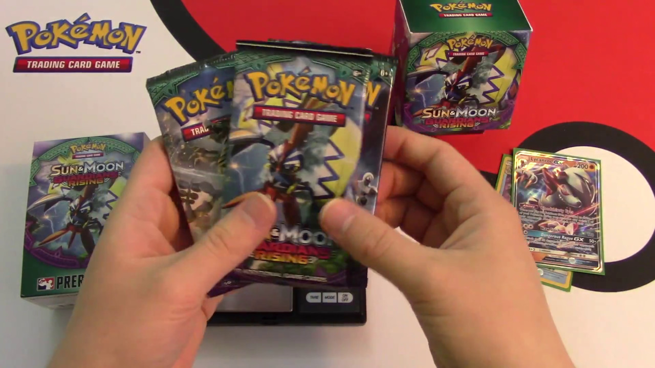 Pokemon Guardians Rising PRERELEASE Pack Weighing!