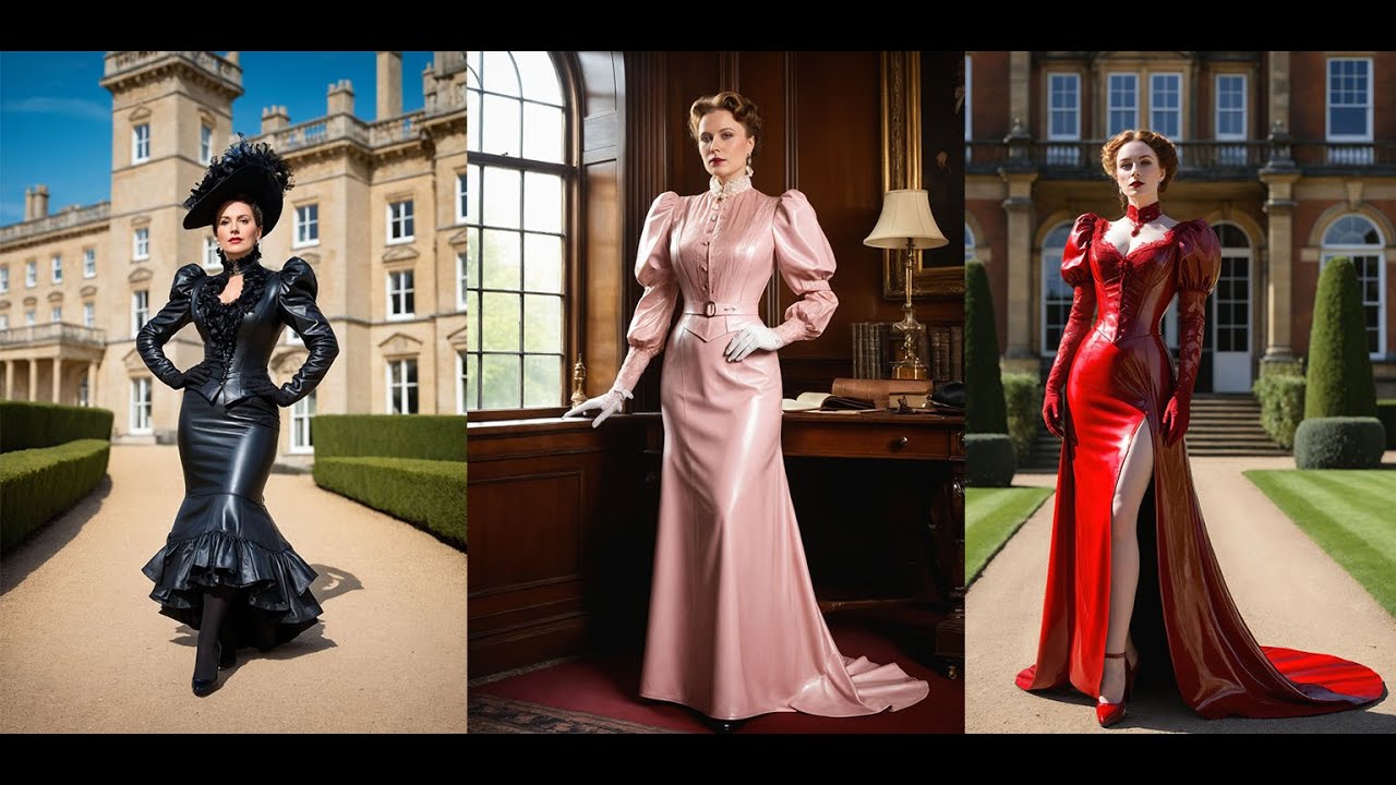 Victorian Glamour in Leather: A Governess’s Chic Wardrobe #mature #leather #governess