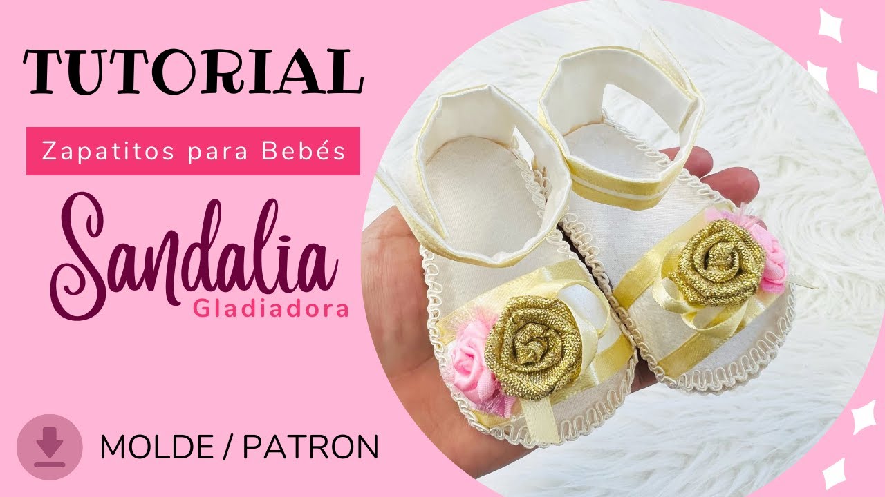 Sandalia PARTE I / Zapatitos de Bebé / TUTORIAL