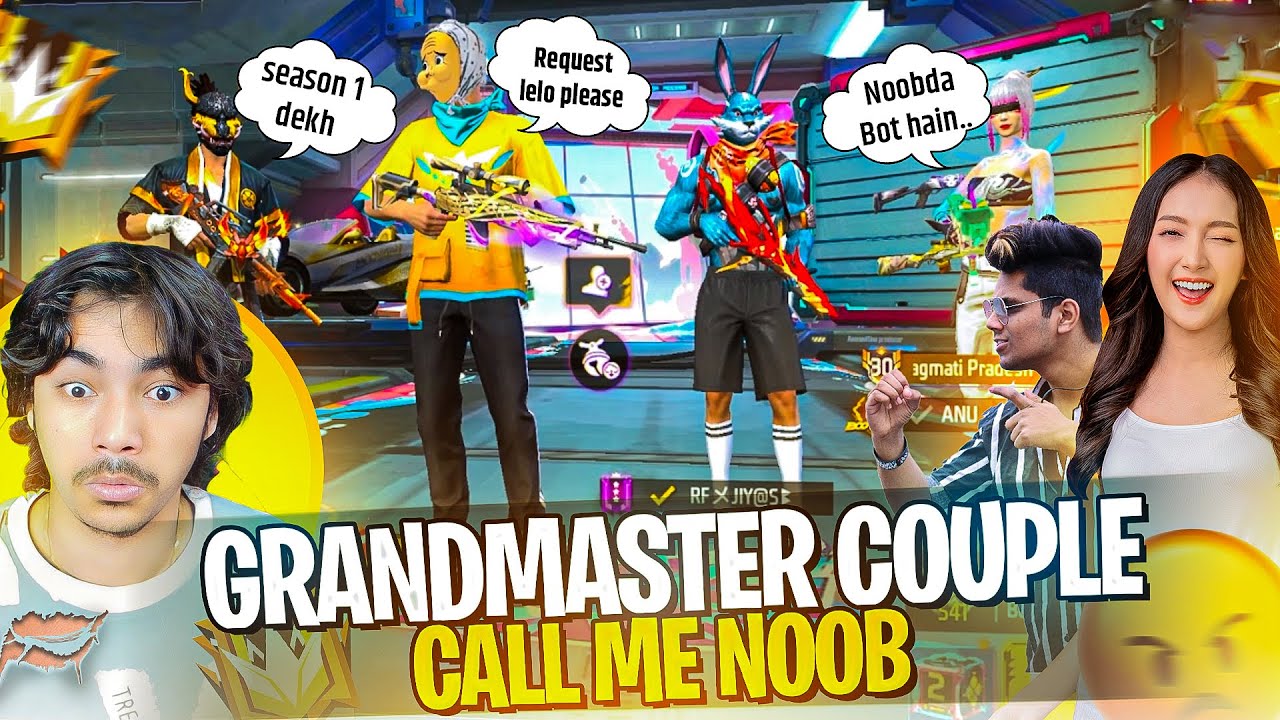 Pro Golden Season 1 Grandmaster Call Me Noob😡 i Challenge Them for 1 vs 2 - Laka Gamer