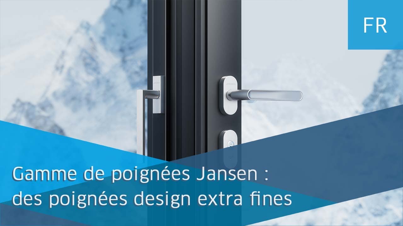Gamme de poign&eacute;es Jansen : des poign&eacute;es design extra fines