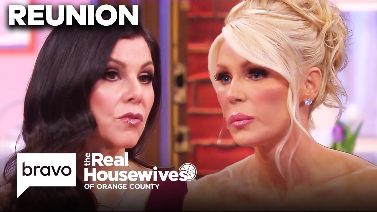 Heather DuBrow & Gretchen Rossi Reflect On Social Media Controversy | RHOC Reunion (S19 E20) | Bravo