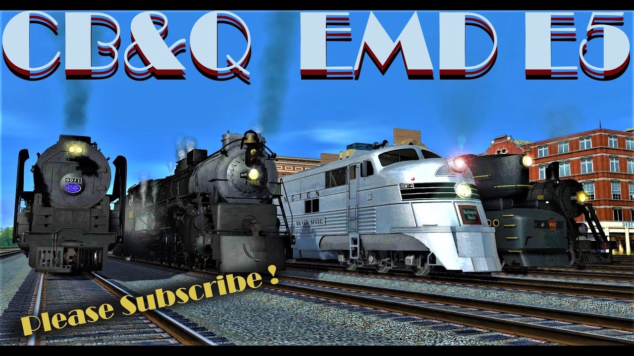 [Diesel Vs. Steam!] CB&Q EMD E5 Vs. O-5-b, New York Central S-2, PRR T1 and WP TMCC 4-8-2 - TRAINZ